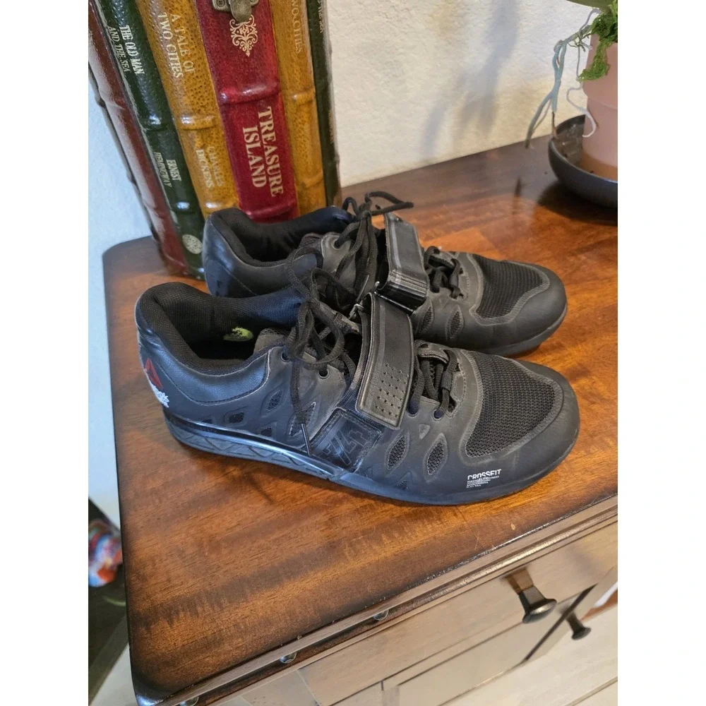 Reebok Crossfit Shoes Mens Size‎ 10  Powerbax ETC Technology Black Sneakers